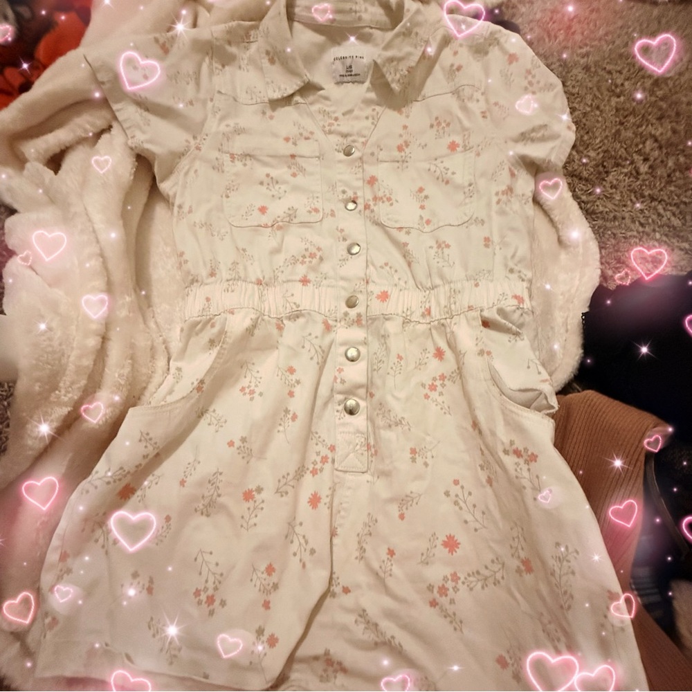 Coquette Romper flowers